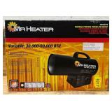 Mr. Heater Forced Air Propane Heater, 60,000 BTU, Model# MH60FAV #20587 Msrp $134.99 see description