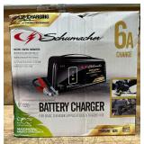 Schumacher Battery Charger/Trickle Charger/Desulfator, 6/12 Volt, 6 Amp, Model# SC1320 #62073 Msrp $59.99 see description