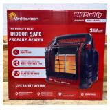 *Mr. Heater Big Buddy Pro 18,000 BTU Radiant Heater, 450 ft  Capacity, Model# MH18B #5347409 Msrp $149.99 see description