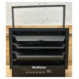 WeWarm 7500W Digital Electric Overhead Garage Heater, 25,590 BTU, 240V, Heating Capability 750 ft , Model# CZ230 #6539074 Msrp $219.99 see description