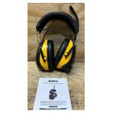Klutch Hearing Protection Earmuffs with 25dB NRR, Wireless Connectivity and AM/FM #5857644 Msrp $69.99 see description