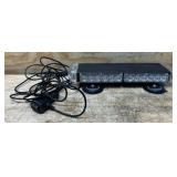 Strongway Slim LED Warning Light Bar with Magnetic Base, 15in., 30 Watts, Clear Lens #6112071 Msrp $69.99 see description