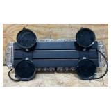 Strongway Slim LED Warning Light Bar with Magnetic Base, 15in., 30 Watts, Clear Lens #6112071 Msrp $69.99 see description