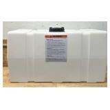 *Romotech Square Poly Reservoir Water Storage Tank   50 Gal., UV-Protected, Graduation Marks, Natural, Model# 82123919 #48169 Msrp $209.99
