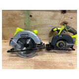 RYOBI Miter Saw and 18V cordless circular saw Non-working (lot of 2)