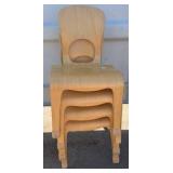 toddler chairs x4