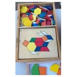 counting wood and string manipulative