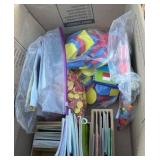 math foam, manipulative, and phonics books