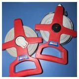 scissors, measuring wheels and screwdrivers