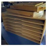Wood Montessori storage boxes
