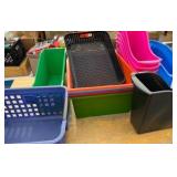 plastic holders baskets and miscellaneous