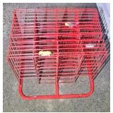 Red art drying rack