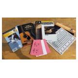 music notes and flash cards