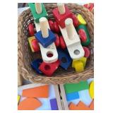 counting wood and string manipulative