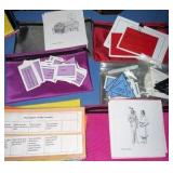 sponge set zipper pouch in flashcards