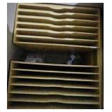 Large box of wooden and laminated maps