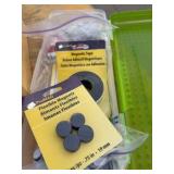 magnets blocks shapes, and flashcards