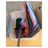 handwriting, sleeves folders, tax, staples, highlighters, clipboards, Dyno labels