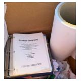 curriculum, art paper, and various flags