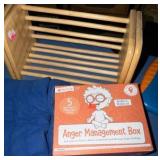 feelings bin weighted, blankets, anger, box, and miscellaneous