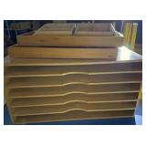 Wood Montessori storage boxes