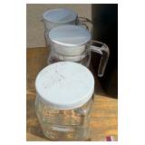 paints brushes, bells, heart doilies stencils