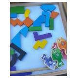 counting wood and string manipulative