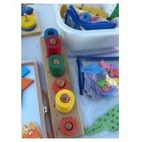 counting wood and string manipulative