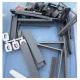 miscellaneous hangers, curtain rod, brackets, and hooks