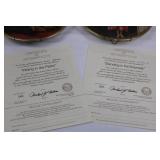 Edwin M. Knowles Craftsmanship Plates - Flirting in the Parlor & Standing in the Doorway