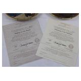 Knowles Craftsmanship Norman Rockwell Plates - Waiting on the Shore & Working in the Kitchen (Lot of 2)