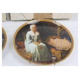 Norman Rockwell Plates - Waiting at the Dance & Reminiscing in the Quiet (Edwin M. Knowles China Co.)