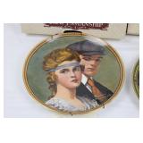 Knowles Norman Rockwell Plates - Meeting on the Path & A Mother