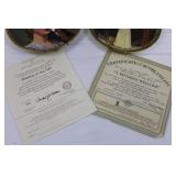 Knowles Norman Rockwell Plates - Meeting on the Path & A Mother