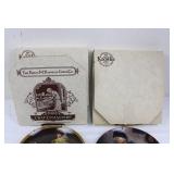 Norman Rockwell Plates - The Music Maker & Pondering on the Porch - Edwin M. Knowles China Co.
