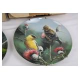 Knowles Craftsmanship Baltimore Oriole & Goldfinch Plates (2-Piece Set) with COA