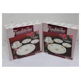 Traditions Moss Rose Pattern 5 Pc Place Set