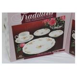 Traditions Moss Rose Pattern 5-Pc Place Set (Lot of 2) - Fine Porcelain China