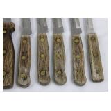 Old Homestead Lifetime Cutlery Stainless-Japan Knife Set in Wood Block