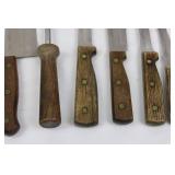 Old Homestead Lifetime Cutlery Stainless-Japan Knife Set in Wood Block