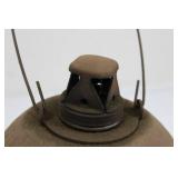 Vintage Kerosene Lantern with Hanging Ring - Rusted Dome Globe