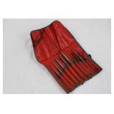 Snap-On 12-Piece Red Roll Screwdriver Bit Set - C-123