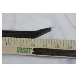 Pry Bars - 24 in Long, Black Iron (Lot of 2)
