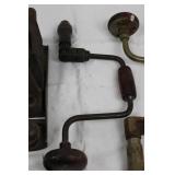 Stanley Hand Plane & Vintage Wood-Handled Tools - Rusty Metalworking Set