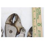 DEWITT MFG CO Locking Pliers (Lot of 8) - Vintage Vise-Grip Style Pliers, Assorted Sizes