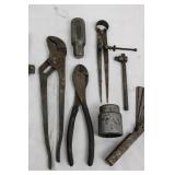 Craftsman Vintage Hand Tools with Case - Pliers, Wrenches, Sockets, Feeler Gauge