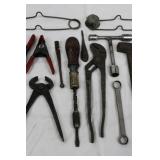 Vintage Hand Tools Set - Wrenches, Pliers, Hammers, Screwdrivers & Drill