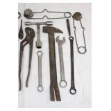Vintage Hand Tools Set - Wrenches, Pliers, Hammers, Screwdrivers & Drill