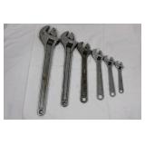 Crescent Adjustable Wrenches - 6pc Set (6in-24in) Made in USA