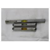 Stevens/Stanley Pocket Spirit Levels (Lot of 3)